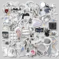 Серебряная наклейка, изысканный стиль, широкая цветовая палитра