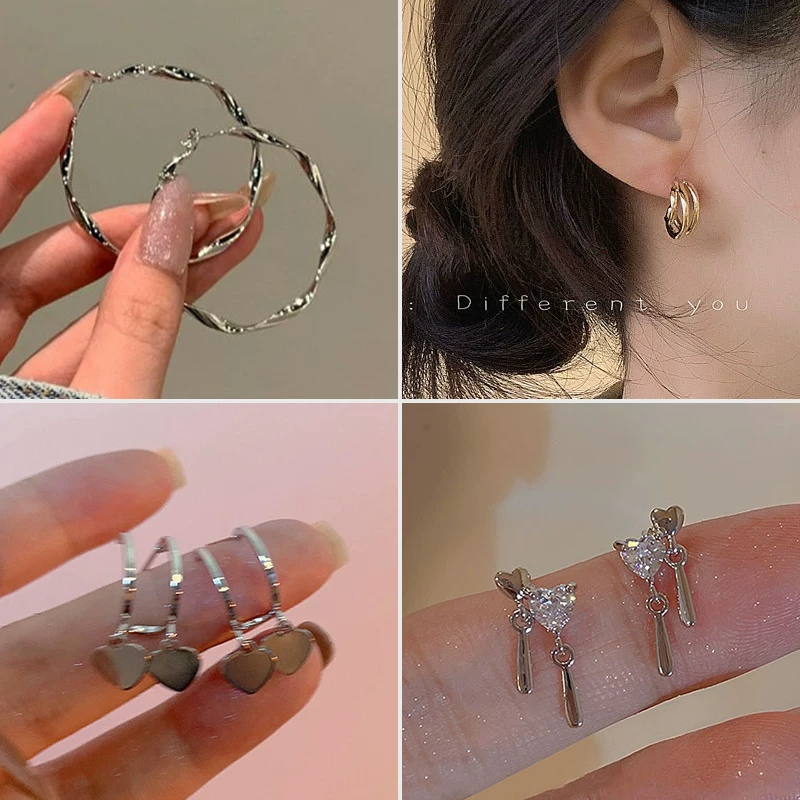 Крупные серьги с хвостиком
