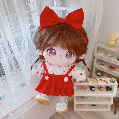 taobao agent Cotton doll, clothing, cute double-layer dress, 20cm