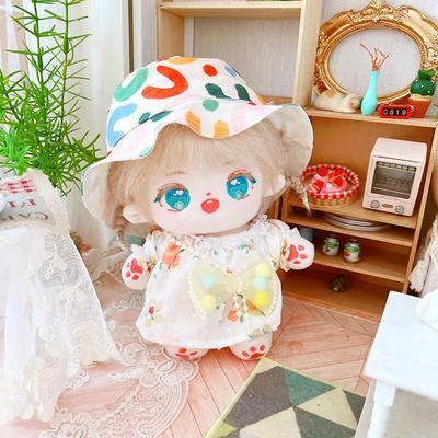 taobao agent Cotton doll 20cm centimeter baby clothes star dolls normal body fat body naked doll three pieces of midsummer flower