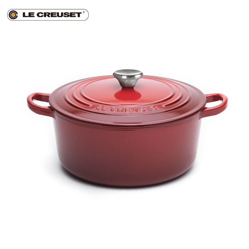 lecreuset法国进口酷彩珐琅铸铁锅18厘米圆形18l炖煮汤面粥炖锅
