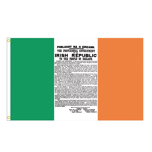 Баннер внешней торговли Ирландия на открытом воздухе Поли Поли Похонал Флаг Цифровая печать