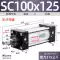 Xi lanh SC dòng khí nén nhỏ lực đẩy lớn tiêu chuẩn SC32x40x50x63x80x100x125x160-S xylanh 1 chiều tn25x100 s xy lanh Xi lanh khí nén