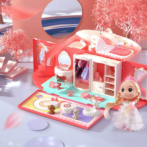Семейная игрушка, семейный детский кукольный домик для принцессы, 2-3-4-6 лет, подарок на день рождения