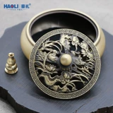 Медная курильница для благовоний, цветочная антикварная аромалампа из сандалового дерева