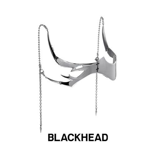 Черноловый/черный головы Новая ниша дизайн инопланетный жидкий лице