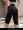 Black Peach Heart Middle Pants Double sided Fabric
