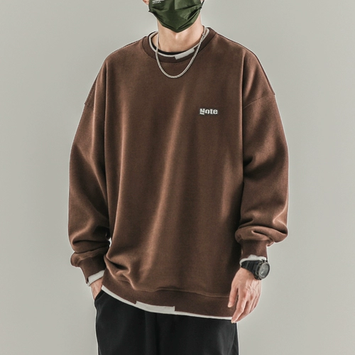 Tide, комплект, свитшот, осенний японский лонгслив, куртка, свободный крой