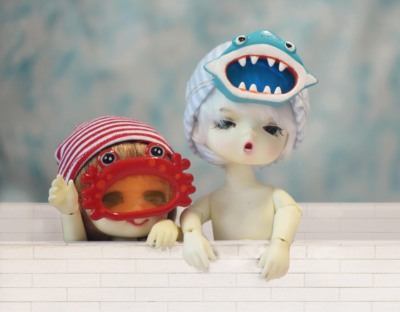taobao agent [Big Claw BJD] BJD accessories baby clothes swimming mirror together to wave water bar OB HOLALA six points and eight points