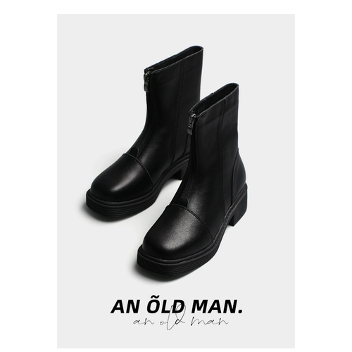 Martens, короткие сапоги с молнией в английском стиле, подходит с юбкой, коллекция 2021, осенние, в британском стиле