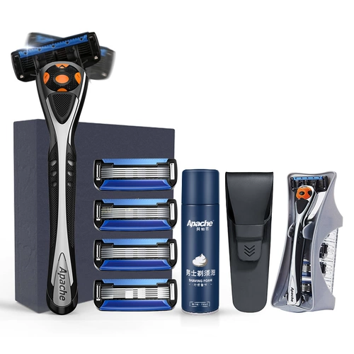 Apazi 5 -Layer Hand -Sward Apache Apache Five -five -Scrapated Men's Gift Box Пакет 1 Blade Ranger 5 Blade Head