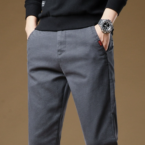 Демисезонные эластичные прямые свободные джинсы, зимние штаны для отдыха, осенние