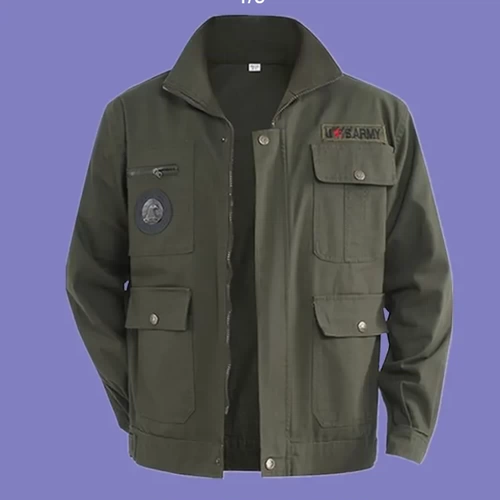 上衣纯棉春秋季工作服上衣男士电工装耐磨劳保汽修厂服电焊工作服