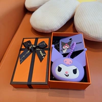 Сиреневый кошелек, оранжевая подарочная коробка