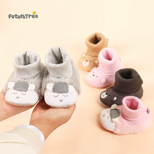 Детские утепленные нескользящие кроссовки для раннего возраста, мягкая подошва