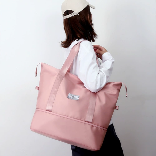 Вместительная и большая сумка для путешествий, портативная сумка на одно плечо, одежда для йоги, спортивная сумка, сумка через плечо с разделителями