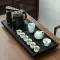 Wujin đá một mảnh khay trà Kung Fu ấm trà nhà đơn giản phòng khách hoàn toàn tự động bàn trà bộ nhỏ ánh sáng hiện đại sang trọng bếp đun nước pha trà seko Bàn trà điện