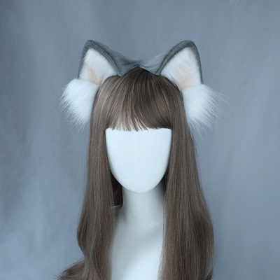 taobao agent Realistic plush fashionable props, hair accessory, cosplay