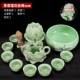 Celadon bộ trà hoàn chỉnh thiết lập nhà đơn giản gốm kung fu tách trà văn phòng đá lười bán ấm trà bán tự động - Trà sứ