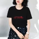 Phụ nữ mùa hè năm 2021 áo thun cotton ngắn tay thoáng khí cho người trung niên và người cao tuổi cộng với size áo cổ tròn rộng rãi của phụ nữ - Áo phông