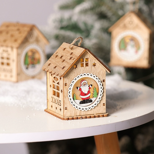Рождественский деревянный ночник, декор, подарок на день рождения