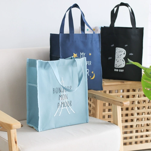 Сумка для учебы, льняная сумка, шоппер для документов, художественная портативная свежая система хранения подходит для мужчин и женщин для раннего возраста