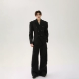 Небольшой дизайнерский модный корсет, наплечники, костюм, универсальная куртка для отдыха, тренд сезона