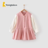 Tongtai весна и осень для маленьких девочек 1-4 лет, детская одежда, юбка, топы, модные женские топы с юбкой для малышей