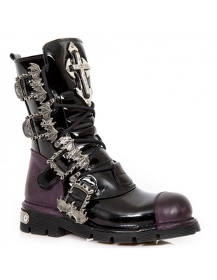 taobao agent New ROCK Spanish official genuine M-313-C2 rock metal gothic bat skull thick sole boots
