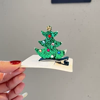 Зеленая заколка для волос