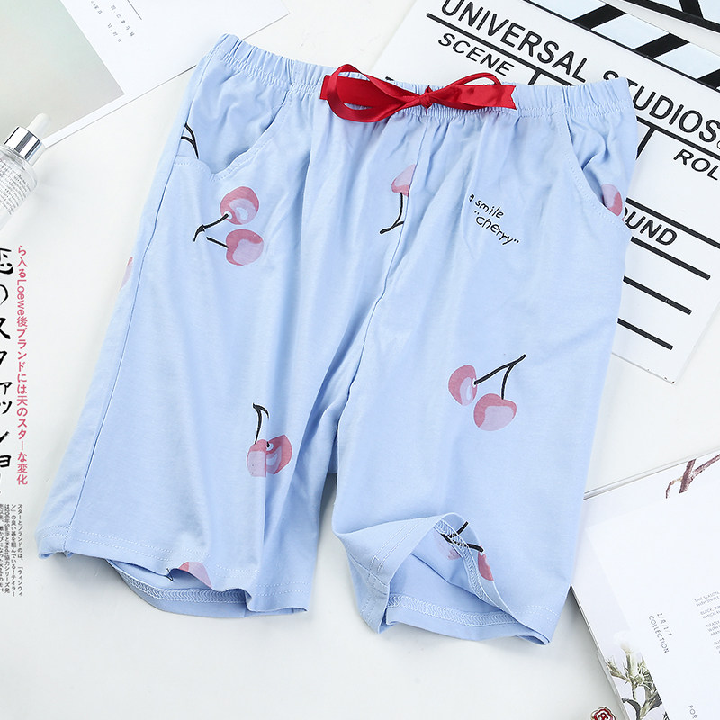 Buy Sleeping pants lady new pants home shorts cotton thin loose 100