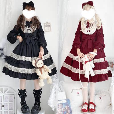 taobao agent Genuine demi-season dress, Lolita style, Lolita OP