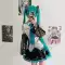 Hatsune Miku cos phù hợp với MIKU chính thức phù hợp với cô gái Nhật Bản anime bạc bằng sáng chế da JK nữ cosplay phù hợp với 