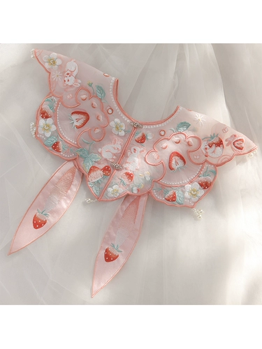 Ханьфу, оригинальный воротник, универсальный аксессуар, кролик