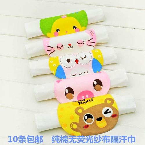 Хлопковый шарф для школьников, мультяшное марлевое детское очень большое полотенце от пота, подходит для подростков