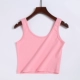 Thể dục thể thao vest nữ mặc mùa hè chạy yoga sling top màu đen tuyền bên trong không tay áo vest dưới - Áo ba lỗ