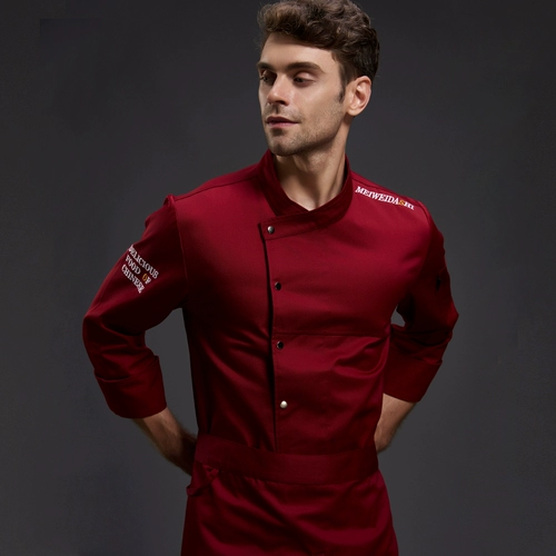 Catering Chef Work Одежда с длинными рукавами мужчина и женщины зимний высококачественный западный ресторан отель кухня шеф-повар