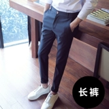 Весенние эластичные трендовые штаны, популярно в интернете, в корейском стиле