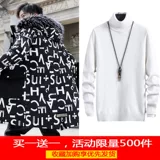 Мужской пуховик с пухом, длинная демисезонная утепленная куртка, средней длины