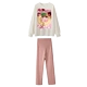 Абрикосовая розовая толстовка, штаны с поддержкой живота, комплект