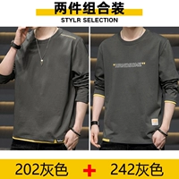 (С длинным рукавом) 202 серый +242 серый