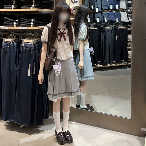 Студенческая юбка в складку, форма, оригинальный дизайнерский кружевной комплект, делается под заказ, плиссированная юбка