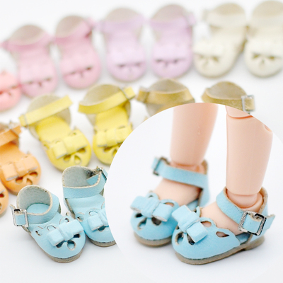 taobao agent OB11 Meijie Pig Doll clothes DIY accessories sandals cute bow shoes