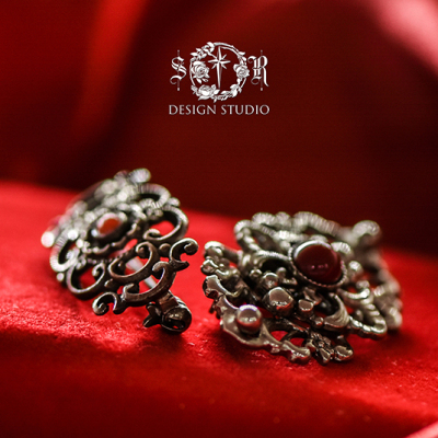 taobao agent S · R Studio ｜ Rose and Cross Jewelry Design Studio vintage antique silver brooch