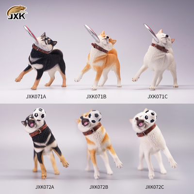 taobao agent JXK JXK071 072 1/6 Shiba Inu animal dog model GK ornaments can be paired with 12 -inch soldiers