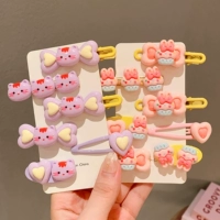 Сиреневый розовый комплект с бантиком