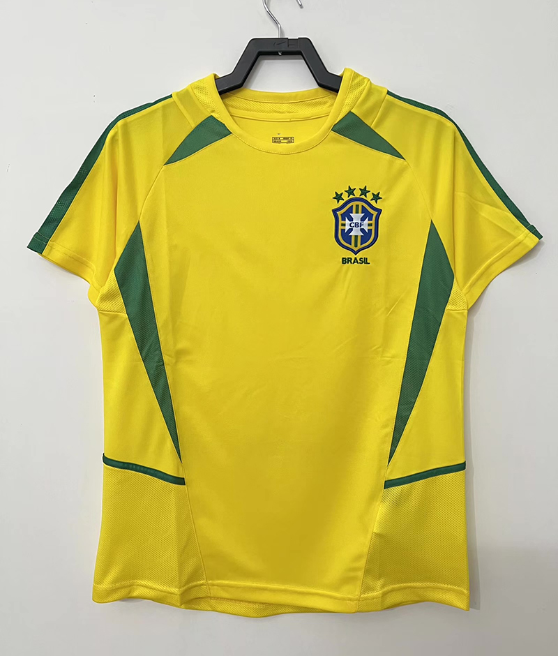 thumbnail for 1998世界杯巴西主场9罗纳尔多11号罗马里奥短袖94经典复古足球衣