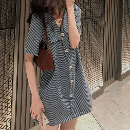 Платье, юбка, большой размер, коллекция 2022, изысканный стиль, французский стиль, подходит для подростков