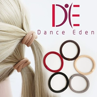 Танцевальный Eden Pinnitian Standard Latin Dance Dance Dance Stage Basic Rubber Band Hair Circles черные коричневые