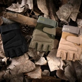 Дорожные тактические мужские перчатки, черный орел, без пальцев